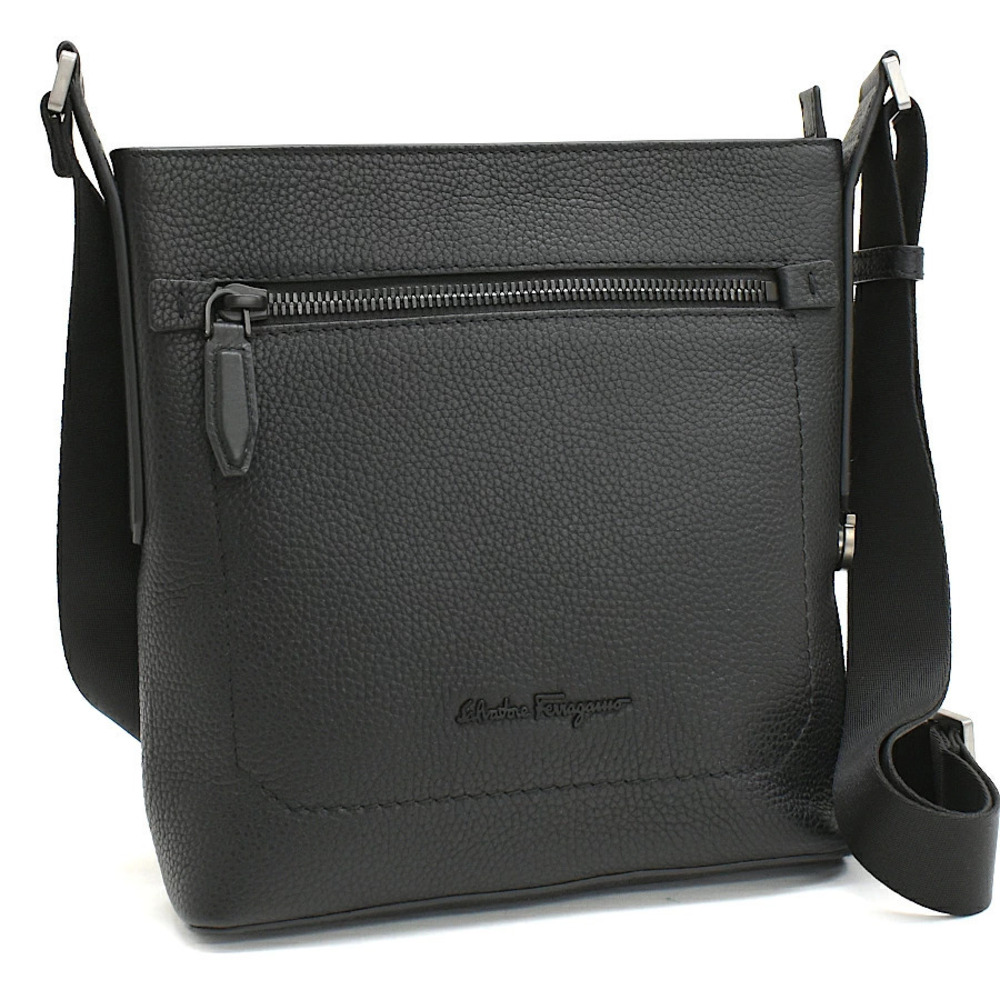 Salvatore Ferragamo Crossbody Bag Leather Black